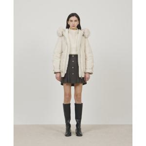 [쥬크]퍼 텍스처 블록 벨티드 구스 다운 점퍼 Z244PSG807