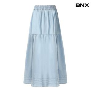 [BNX]캉캉 데님 밴딩 스커트 (BX2SK006L0)