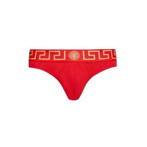Versace Greca 보더 끈 팬티 AU1000221A10011 A9X2 TP934647063