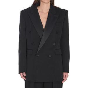Saint Laurent 더블 브레스티드 턱시도 재킷 828008Y7E63 1000 TP935941875