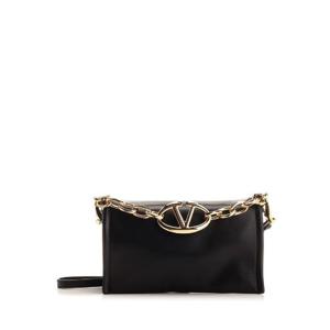 Valentino V로고 체인 폴드오버 탑 클러치백 5W2B0N94PHV 0NO TP934730416