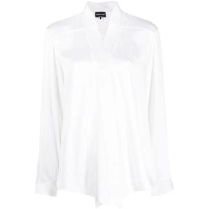 25 FW 조르지오아르마니 V넥 실크 긴소매 셔츠 3WHCC085T02AT TP432500016