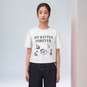 [더데이걸][모다울산]뉴그래픽 크롭 티셔츠 TGRP25305_US
