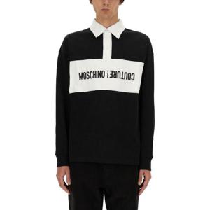 MOSCHINO 업사이드다운 로고 폴로셔츠 160470442555