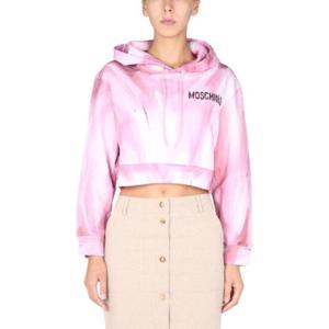 MOSCHINO quotART THEMEquot 크롭 스웨트셔츠 171054272222