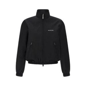 Balenciaga 로고 자수 집업 재킷 818552TPQ38 1000 TP934743675