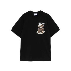 모스키노 반팔 티셔츠 V07255541 1555 Black