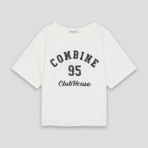 [코데즈컴바인]스팽글 스트링 티셔츠 (CKB-TS519W4)