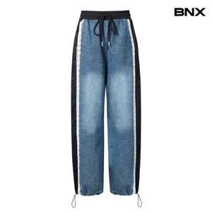 [BNX]레이스 배색 롱 팬츠 (BX2PT024L0)