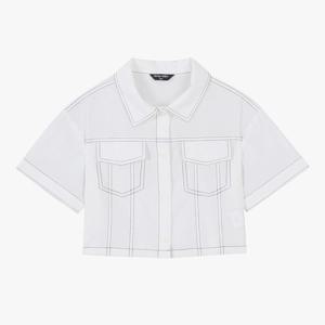[더데이걸][모다울산]반팔 크롭 셔켓 TGJA25S01_US