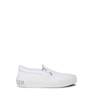 Moncler 라운드 토 로고 트리밍 스니커즈 4B00010M1511 001WHITE TP943175257