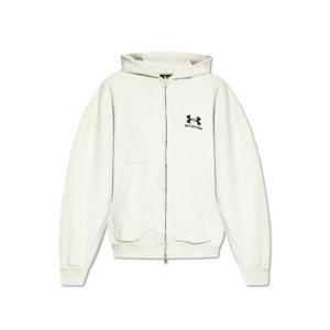 Balenciaga 로고 자수 집업 후드티 803264TRVB8 9081 TP943912262
