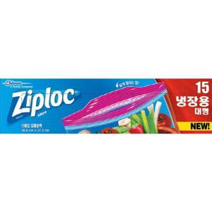 지퍼락 더블지퍼백 대형 냉장용 15매 SC존슨