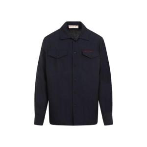 Marni 롱 슬리브 버튼 셔츠 CUMU0310S0TW839 00B99 TP944609407
