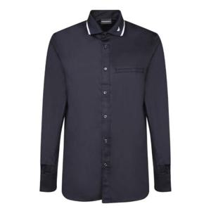 Emporio Armani 로고 자수 버튼 셔츠 6D1CM11K6DZ 0920 TP944639179