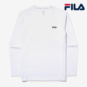 [휠라] 남성 기능성 라운드 긴팔티 FS2RLF1201M WHI _ 긴팔티