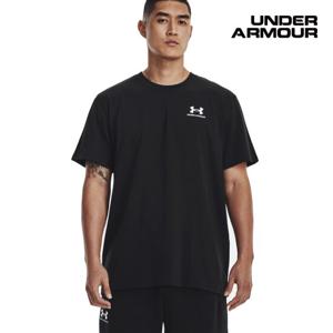 [언더아머(백)]남성 UA 로고 엠브로이더드 헤비웨이트 라운드 반팔 티셔츠 1373997-001