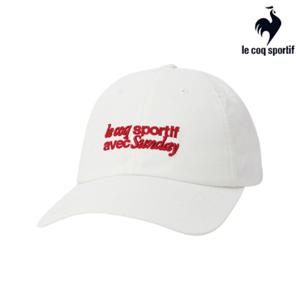 [르꼬끄] 남녀공용 핫썸머 레터링 볼캡 QQ223ACP61_CRM