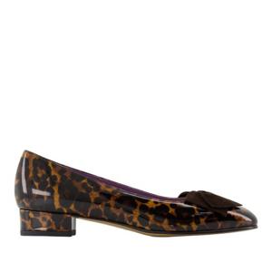 까렐 레오파드 페이턴트 레더 보우 펌프스 333093 32 LEOPARD M