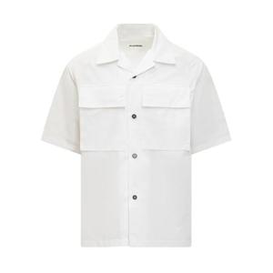 질샌더 반팔 셔츠 J47DL0106J45127 100 WHITE