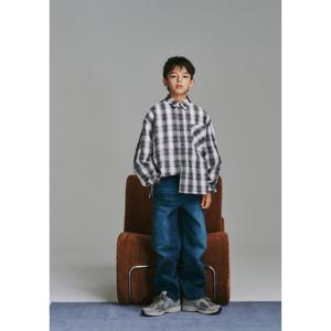 블루테일 AZG1BL02GY 그레이 체크 셔츠