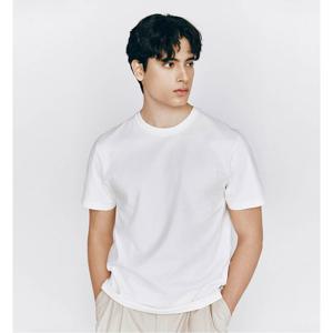 [지오다노]남 라운드넥 기본 무지 코튼 면 여름 반팔 티셔츠 025530