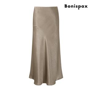 보니스팍스  A라인 새틴 맥시 스커트 (XP7SK003M0)