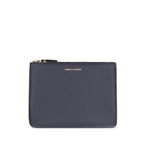 25 FW 꼼데가르송 로고 스탬프 가죽 지갑 SA5100NAVY TP441340601
