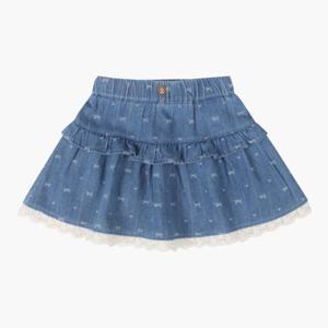 [치크(키즈)]리본 프릴 데님 스커트 CKWH25880