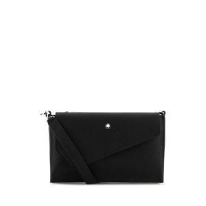 MONTBLANC Black leather crossbody bag 199363 000