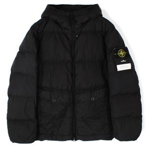 25FW 스톤 크링클랩스 후드 패딩 블랙 K2S154100011 S0A23 V0029
