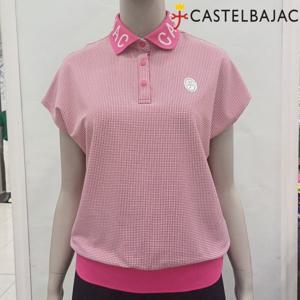 [까스텔바작]여성 로고 요꼬 카라 티셔츠_BGEMTS719_PI_DJ_DJ