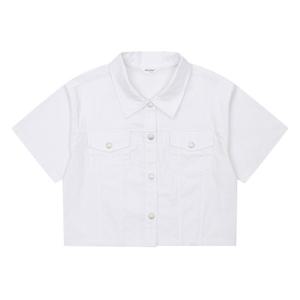 [에꼴리에]여아용 4부 화이트 쿨 크롭 자켓 24B1551_JJ