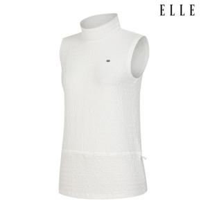 [엘르골프]넥 주름 포인트 슬리브리스 (여) 6J45707-100_CJ