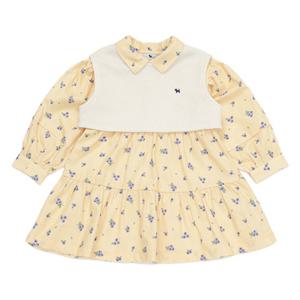 (HP블루독베이비25년FW  YE)뷔스티에블루베리미디드레스 45A1440001