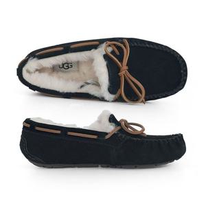 어그 UGG 다코타 블랙 1107949 BLK 여성 모카신