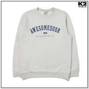 [K2] KMU24243N4 남성용 캐주얼 간절기 바시티 맨투맨 티셔츠