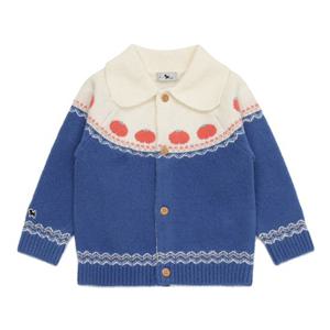 [블루독베이비8] 25FW (BL) 페어아일 애플 가디건 HJ (45A1420001) (BLUEDOG BABY 유아 출산 백일 선물 도