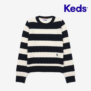 [케즈]Keds 스트라이프 니트 풀오버_KD2STF3101FNAY