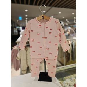 [블루독베이비] 25 FW(핑크)큐티리본골지내의(45C7005408)출산 임신 신생아 아가옷 유아 백일 돌 선물 조카