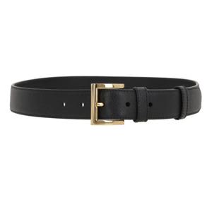 25 FW 프라다 30mm 크래프티드 버클 카프 레더 블랙 벨트 1CC362053
