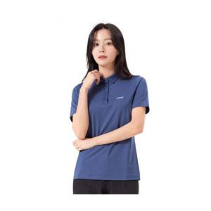 [콜핑] 1942TK722W 도트 프린트 여자 여름 카라 반팔 티셔츠