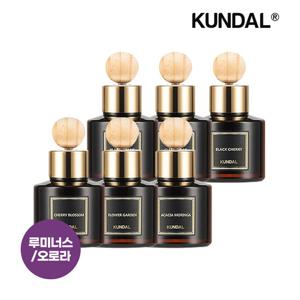 쿤달 퍼퓸 차량용 디퓨저 오로라 컬렉션 75ml x6개