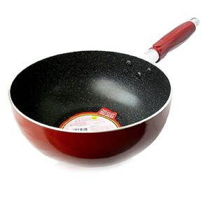 진광 트렌디한 업소용 마블 코팅 튀김팬 궁중팬 28cm