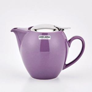 제로재팬 트렌디한 도자기 라운드 티포트 580ml 히아신스 티팟