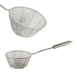 미지 트렌디한 깊은 건지기(14cm) 스텐건지개 물빠짐 채반 채망