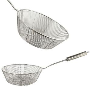 미지 트렌디한 깊은 건지기(20cm) 스텐건지개 물빠짐 채반 채망