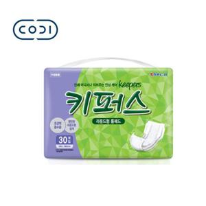 키퍼스 트렌디한 성인용 기저귀 라운드형 롱패드(30P 1팩)
