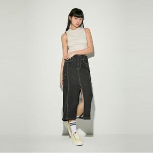 [공식][타미진스]블랙 맥시 데님 스커트(T32E1NFS02TWL11BZ)