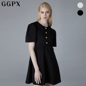 [지지피엑스]페미닌 반팔 미니 트위드 원피스 (GOHOPB20F)